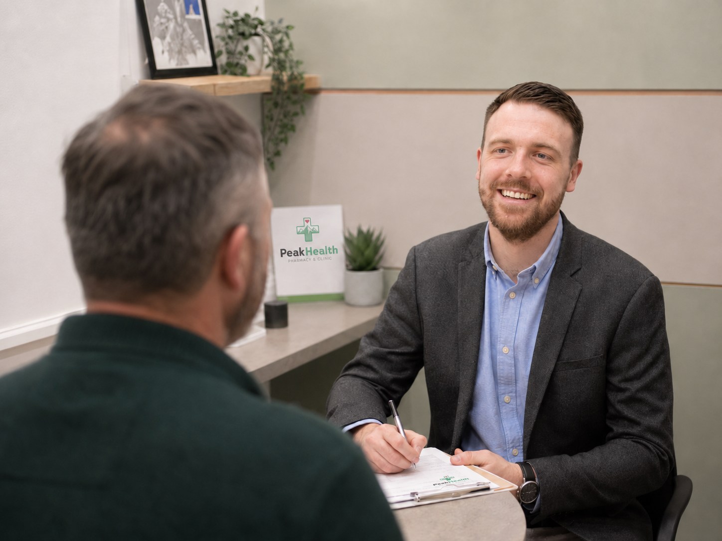Confidential men's health services at PeakHealth Pharmacy, Easterhouse, Glasgow